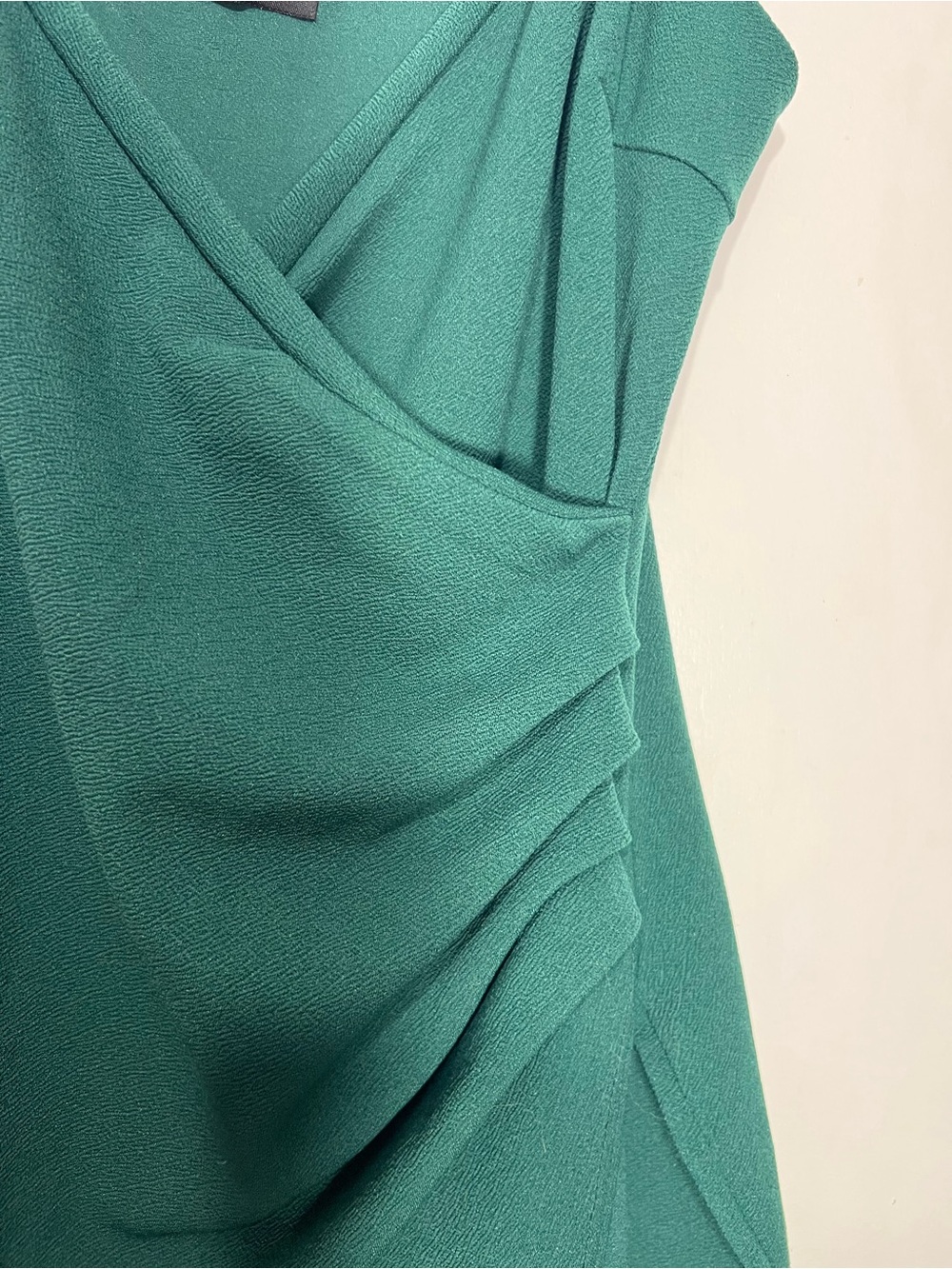 PrettyLittleThing Teal Asymmetrical Bodycon green Dress Size 16 - Picture 6 of 8